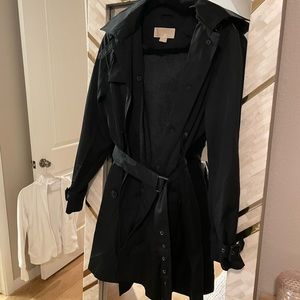 Michael Kors black rain jacket